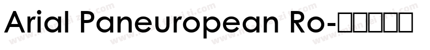 Arial Paneuropean Ro字体转换